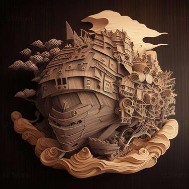 3D model Howls moving castle anime (STL)